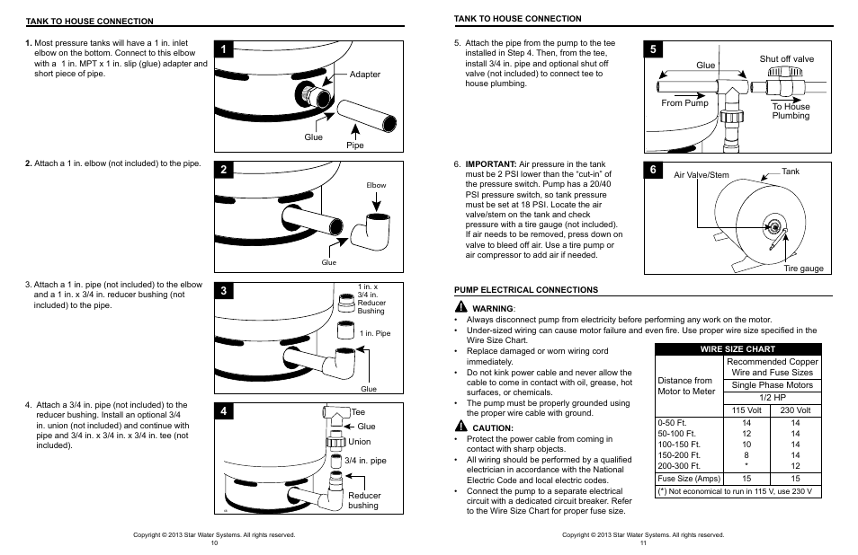 Star Water Systems SJ05S User Manual | Page 6 / 9