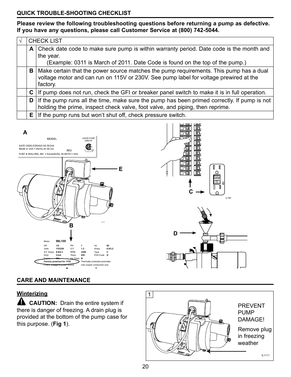 Dquick trouble-shooting checklist | Star Water Systems EL10S User Manual | Page 20 / 20