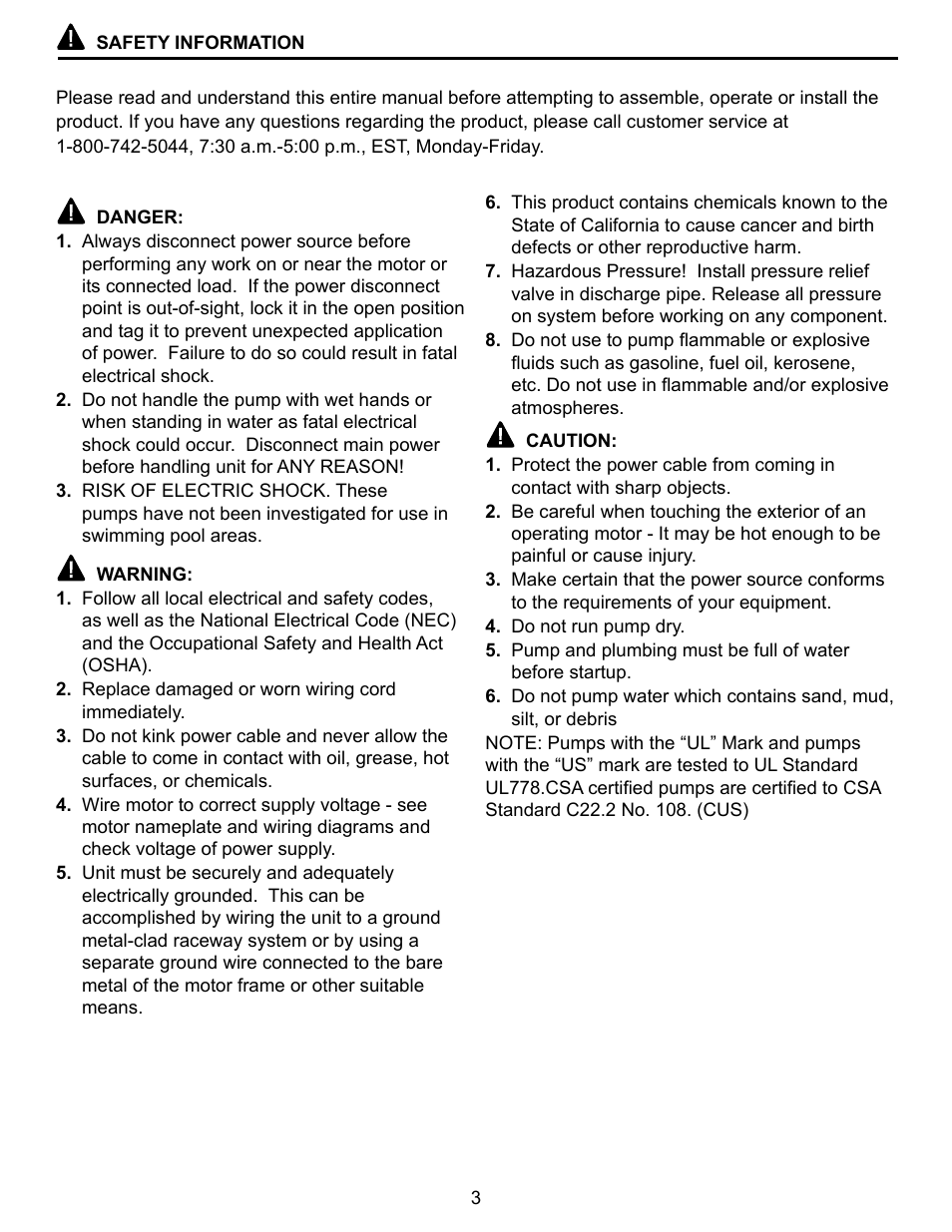Star Water Systems EL10S User Manual | Page 3 / 20