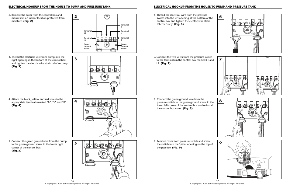 L1 l2 r y b | Star Water Systems Star 4in Sub Instr2&3-wire User Manual | Page 9 / 11