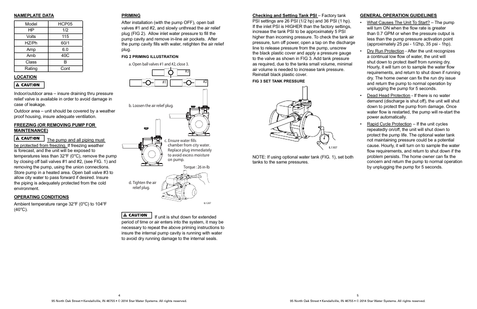 Star Water Systems HCP05 User Manual | Page 3 / 5