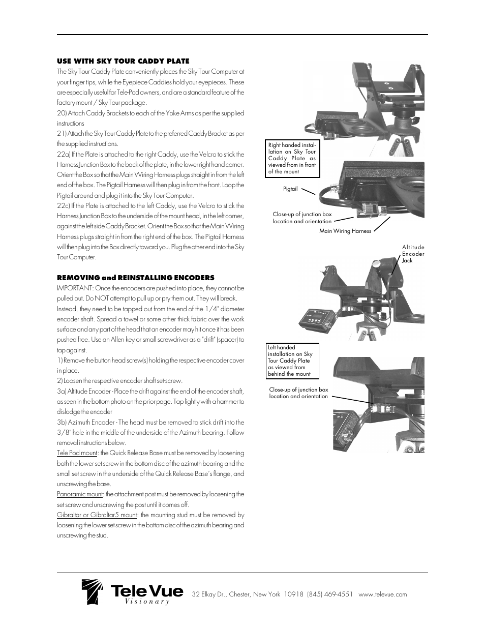 Tele vue | Tele Vue Encoder User Manual | Page 3 / 3