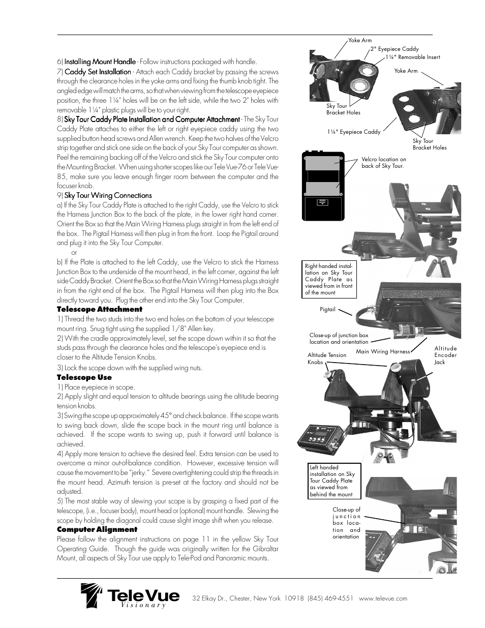 Tele vue | Tele Vue Panoramic Sky Tour Mount User Manual | Page 2 / 2