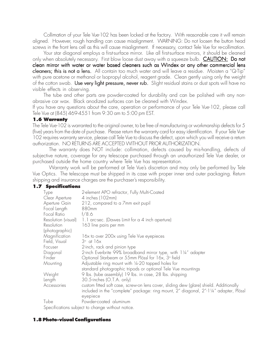 Tele Vue 102 User Manual | Page 5 / 6