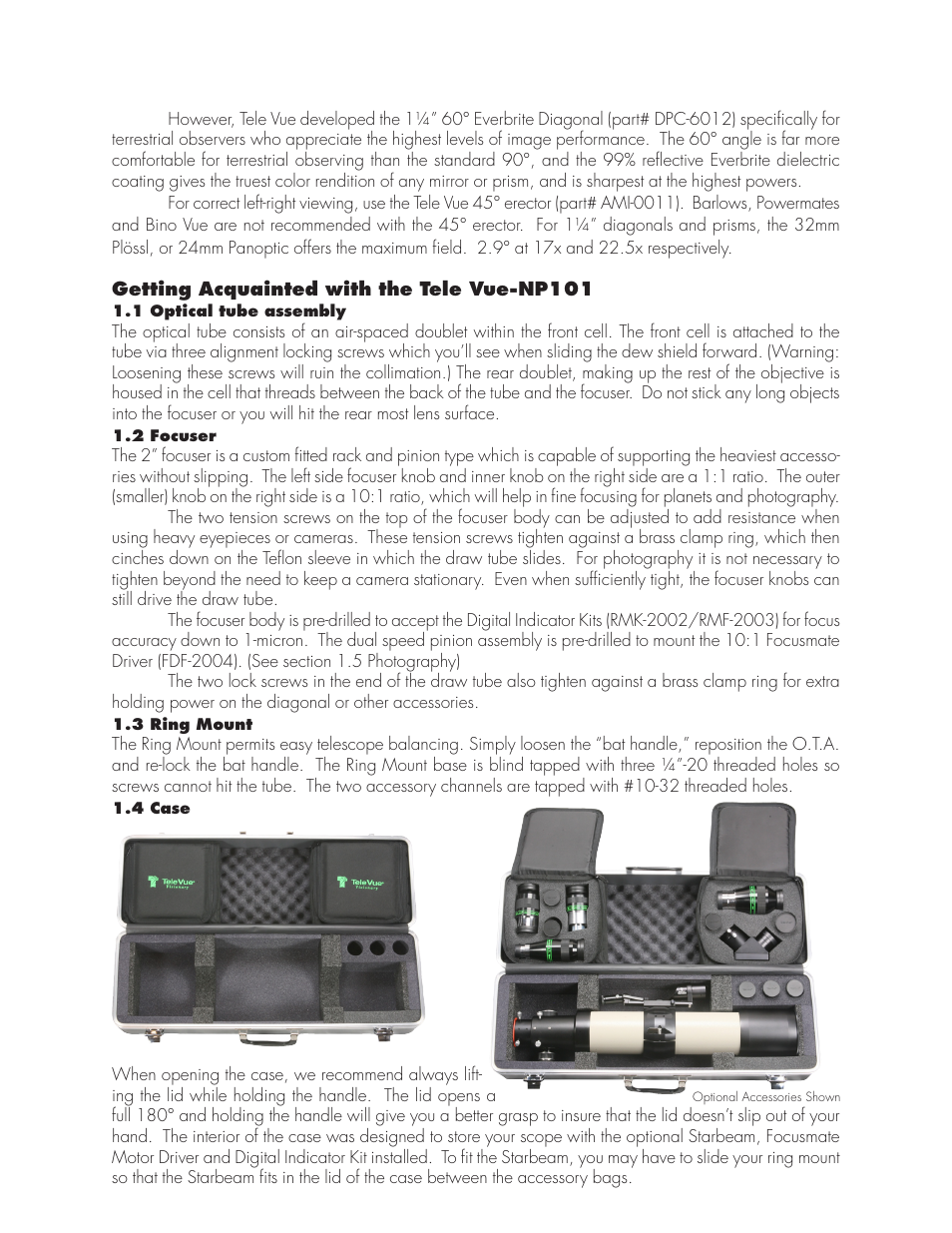 Tele Vue NP101 User Manual | Page 2 / 7