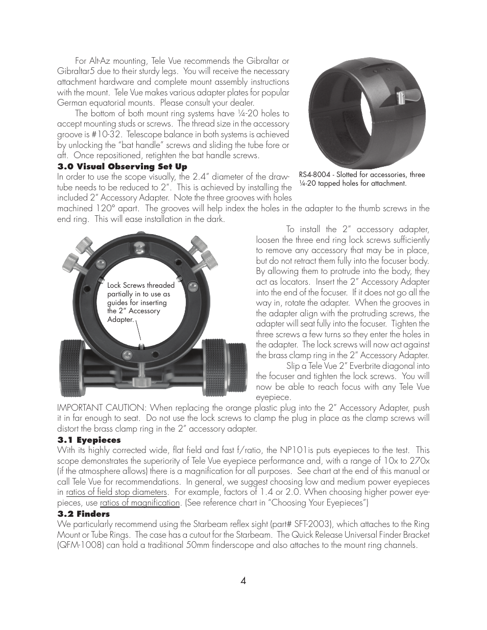 Tele Vue NP101is User Manual | Page 4 / 12