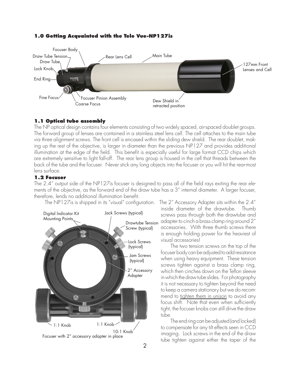 Tele Vue NP127is User Manual | Page 2 / 10