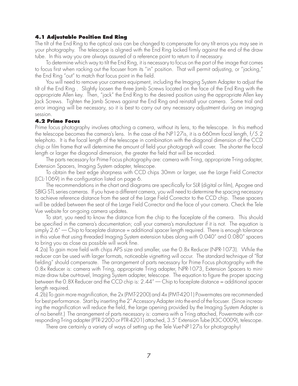 Tele Vue NP127is User Manual | Page 7 / 10