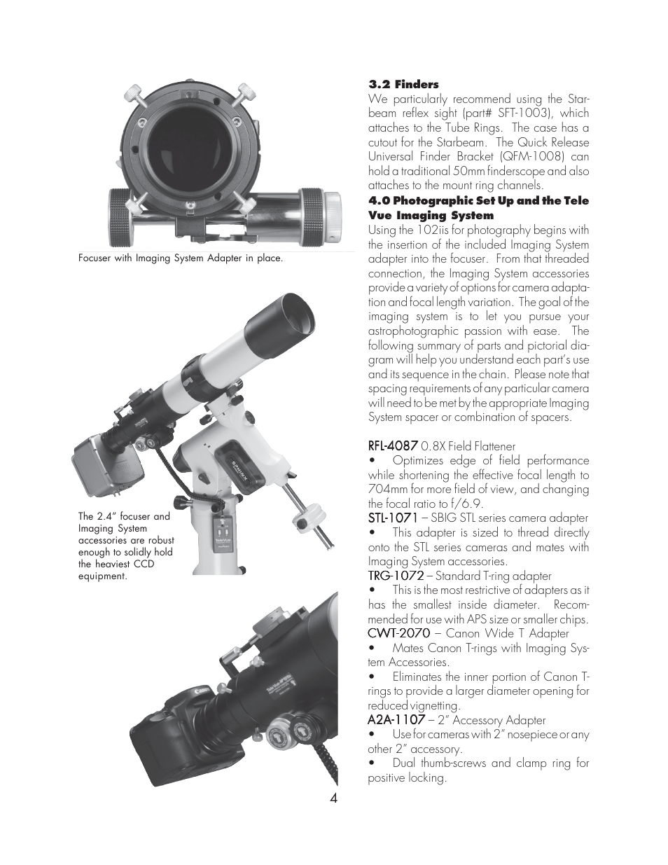 Tele Vue 102iis User Manual | Page 4 / 10