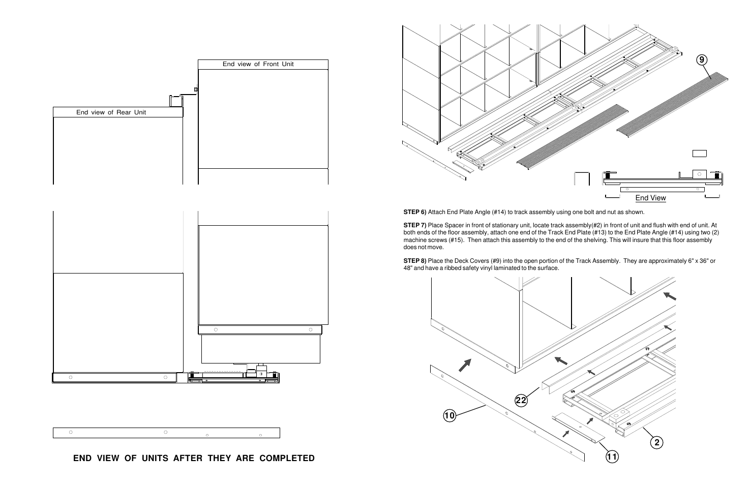 9end view of units after they are completed | Tennsco Add-A-Stack User Manual | Page 4 / 4