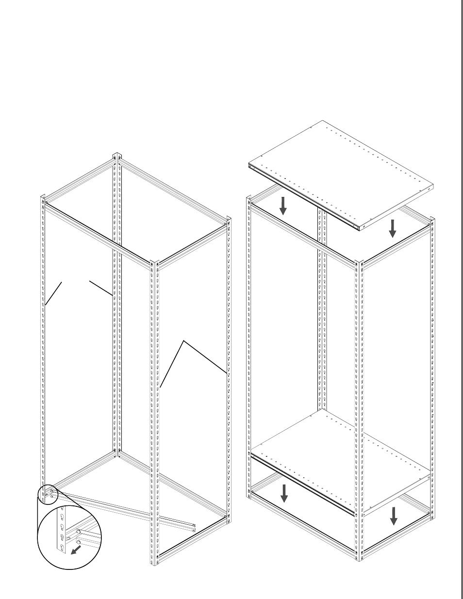 Assembly of z line steel shelving unit | Tennsco ZLine Shelving with Steel Shelves User Manual | Page 2 / 4