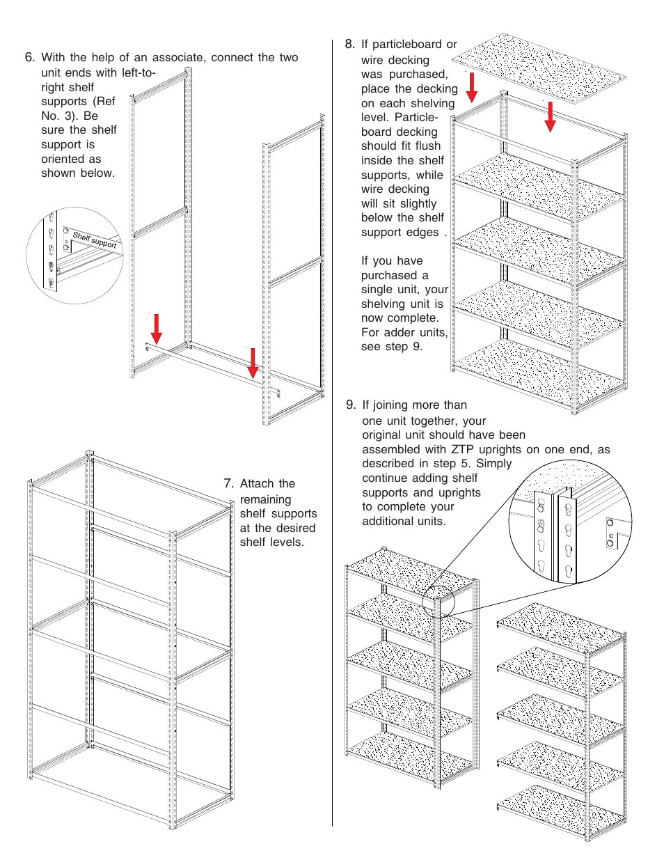 Tennsco Z-Line Low Profile Boltless Shelving User Manual | Page 3 / 4