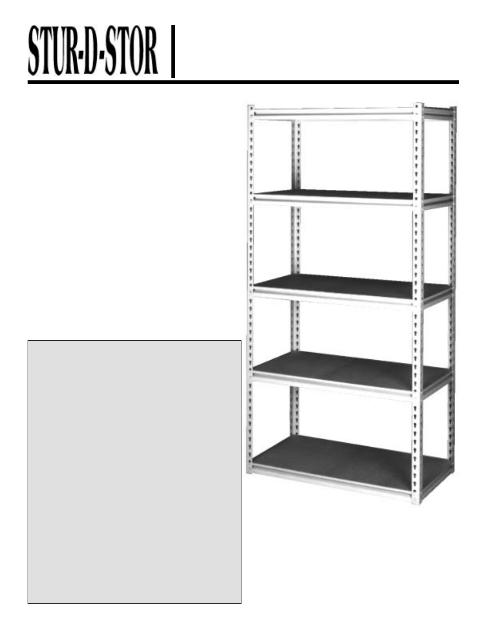 Tennsco LSS-482484 User Manual | 4 pages