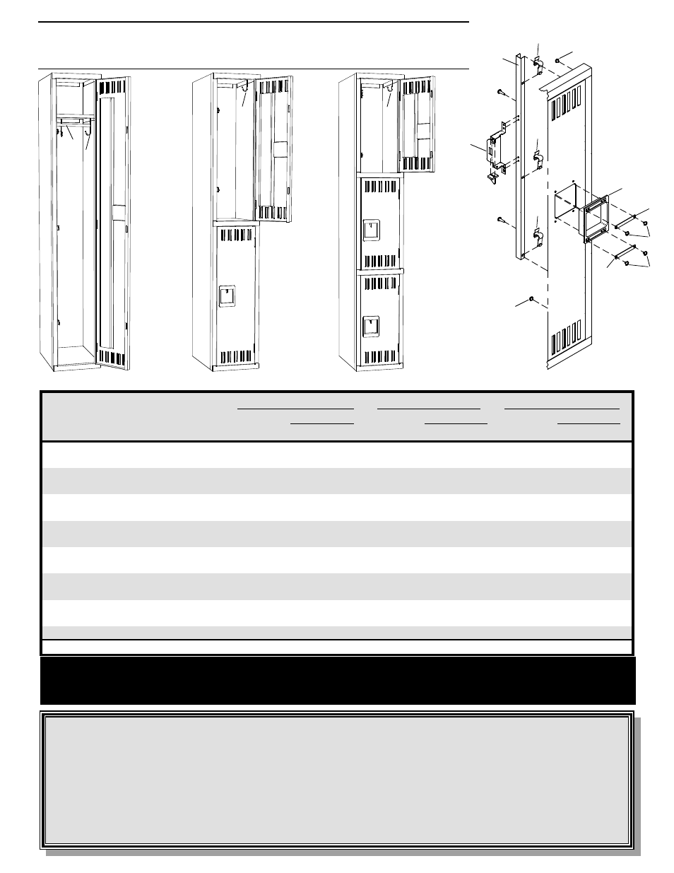 Tennsco Preassembled Lockers Single, Double,and Triple Tier User Manual | Page 4 / 4