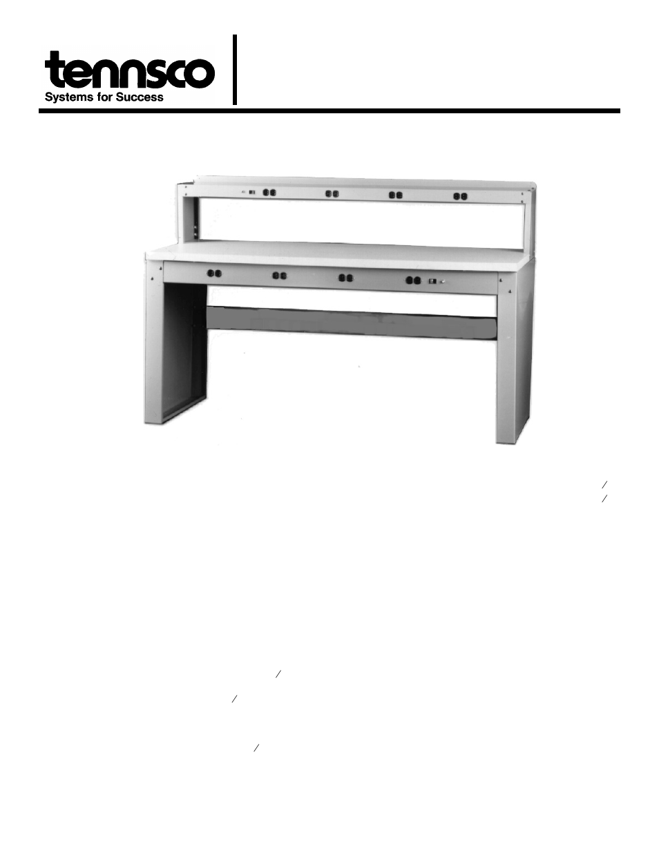 Tennsco Electronic Workbench User Manual | 12 pages