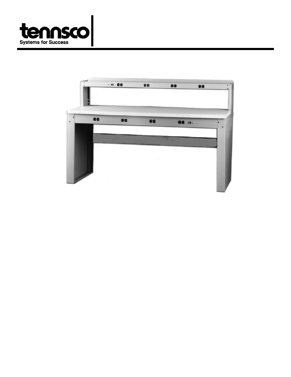 Mesa para trabajos electrónicos, Descripción, Specifications | Información general sobre seguridad | Tennsco Electronic Workbench User Manual | Page 9 / 12