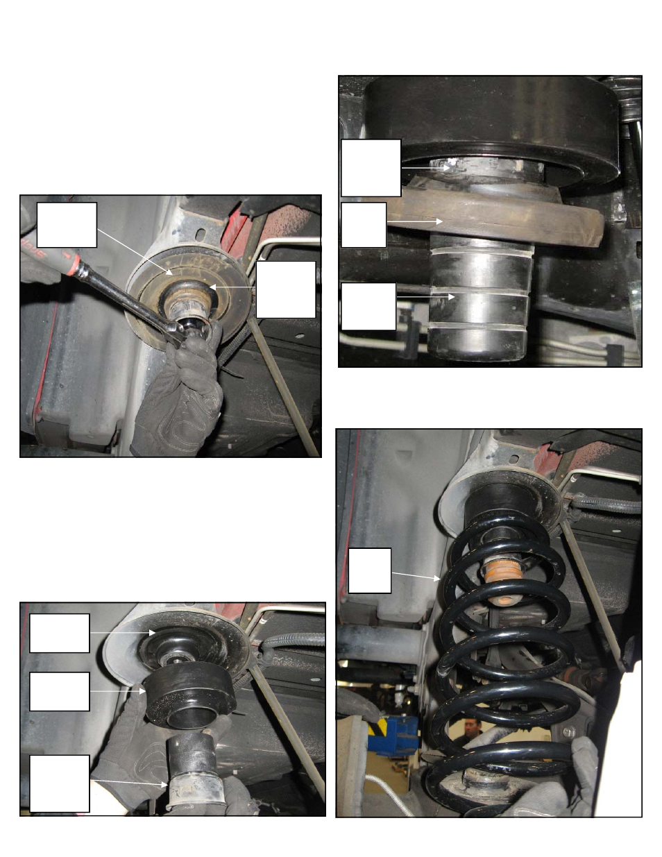 Install rear suspension | Trail Master 2.0 Inch Lift Kit with Shock Extension Brackets (TM3420-20010 & TM3420-20013) User Manual | Page 6 / 10