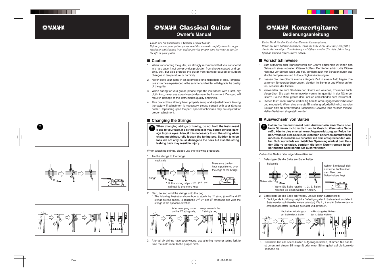 Yamaha C40 User Manual | 2 pages