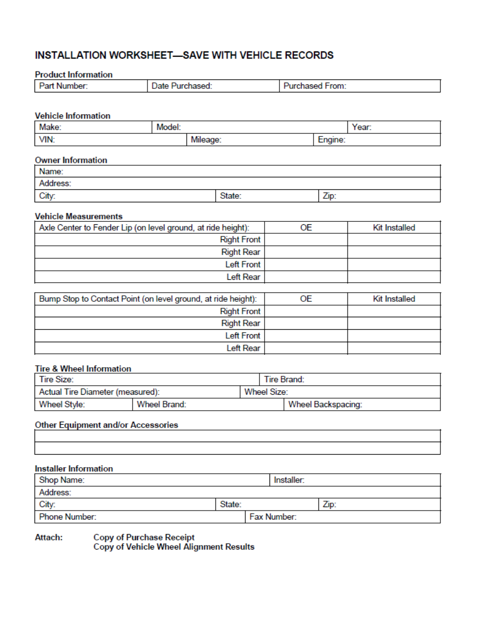 Trail Master 2.25 Inch Lift Kit (TM101 & TM101N) User Manual | Page 2 / 11