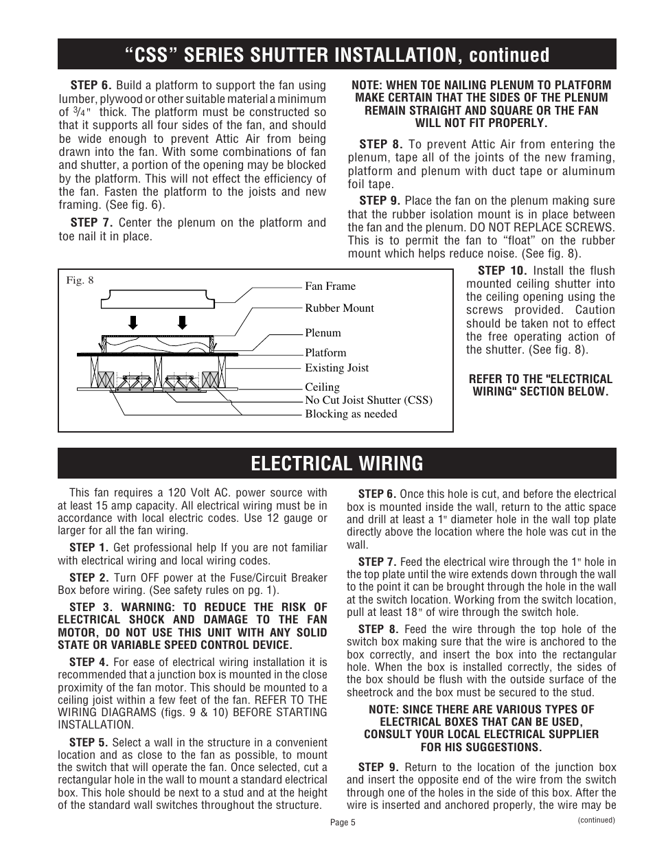 Triangle Engineering of Arkansas COMFORT COOLER User Manual | Page 5 / 8