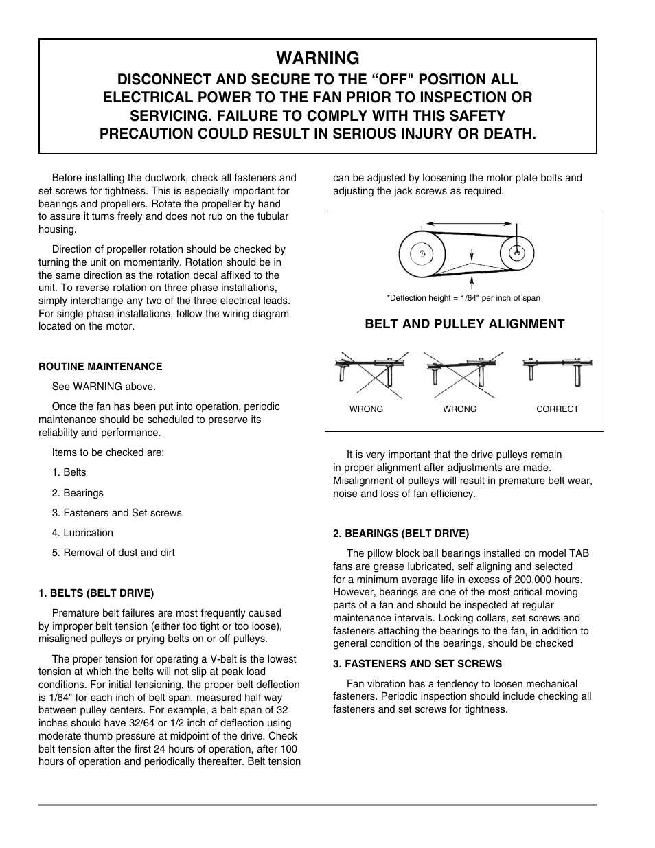 Warning | Triangle Engineering of Arkansas VAB User Manual | Page 2 / 4