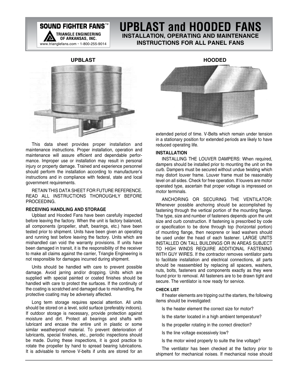 Triangle Engineering of Arkansas JD User Manual | 4 pages