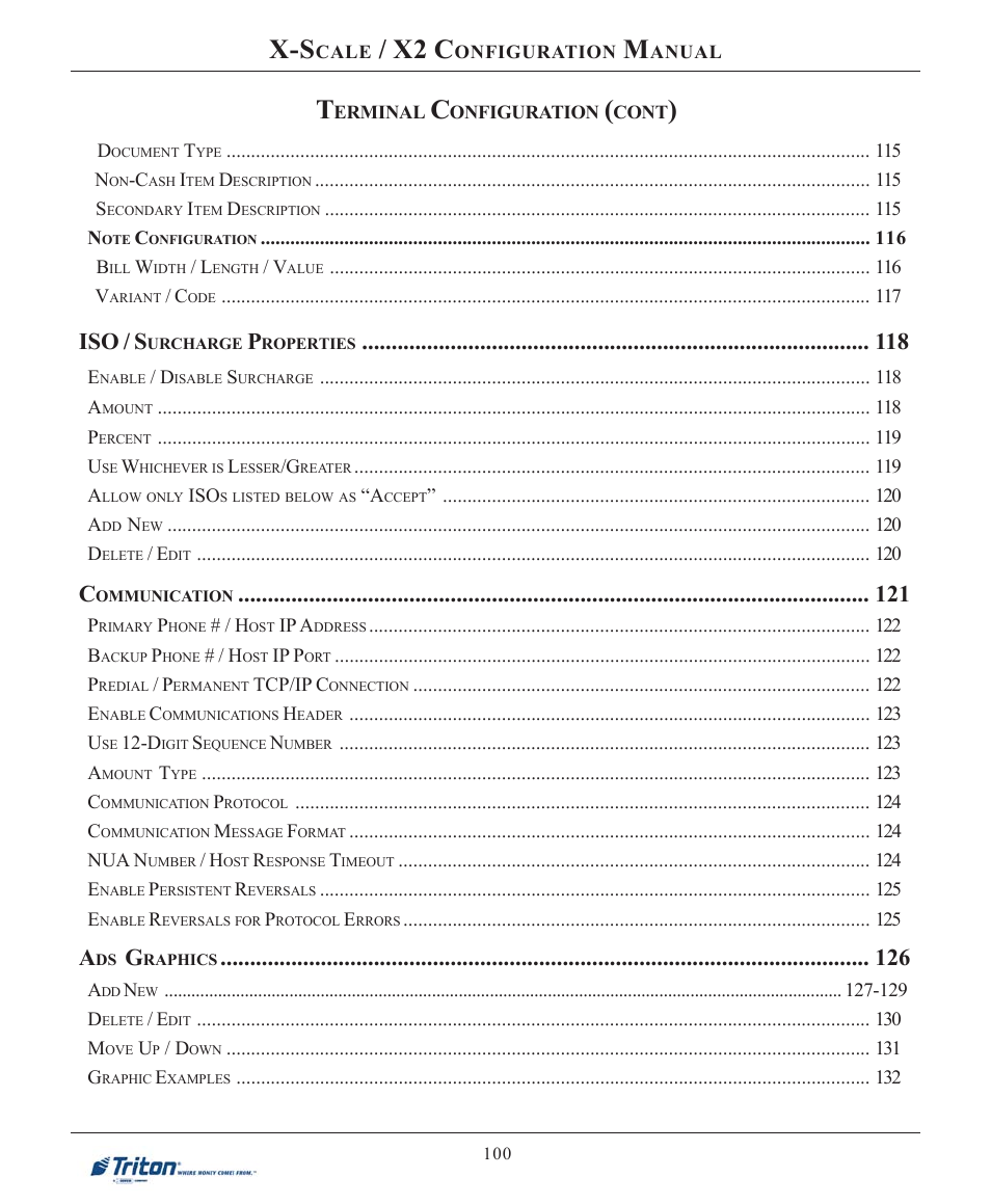 X2 c, Iso / s | Triton X-SCALE/X2 Configuration Manual User Manual | Page 110 / 419