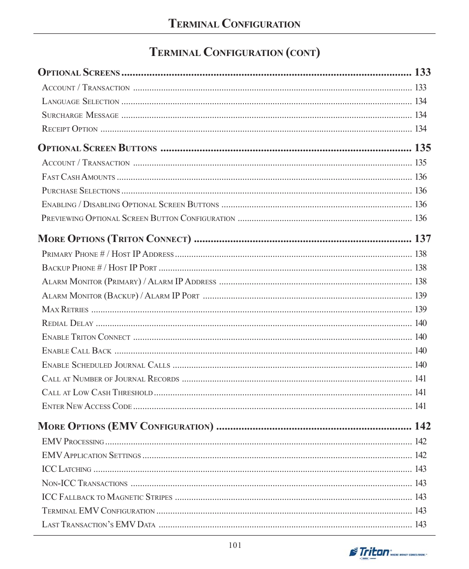 Emv c | Triton X-SCALE/X2 Configuration Manual User Manual | Page 111 / 419