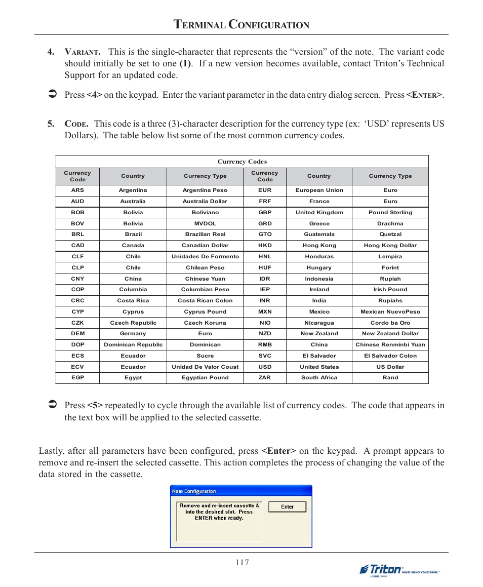 Erminal, Onfiguration 4. v | Triton X-SCALE/X2 Configuration Manual User Manual | Page 127 / 419