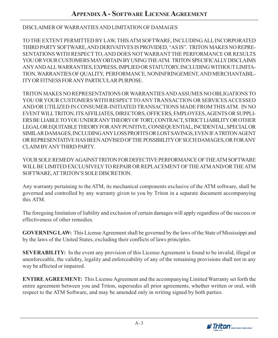 A - s | Triton X-SCALE/X2 Configuration Manual User Manual | Page 179 / 419