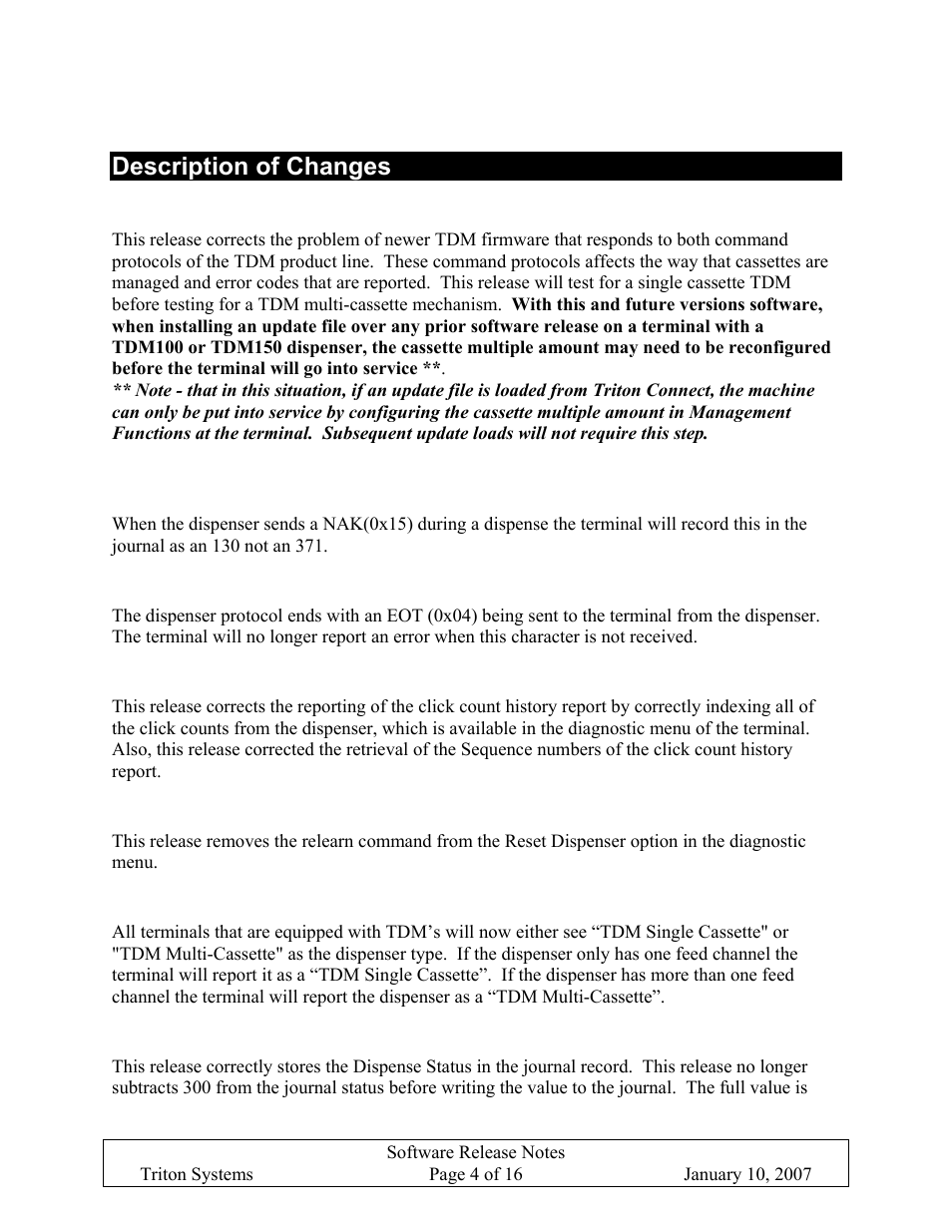 Description of changes | Triton X-SCALE/X2 Configuration Manual User Manual | Page 195 / 419