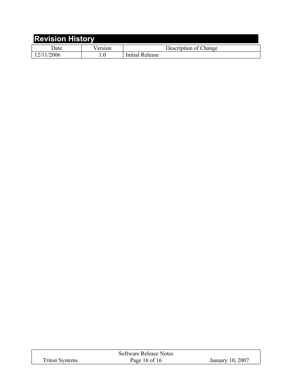 Revision history | Triton X-SCALE/X2 Configuration Manual User Manual | Page 207 / 419