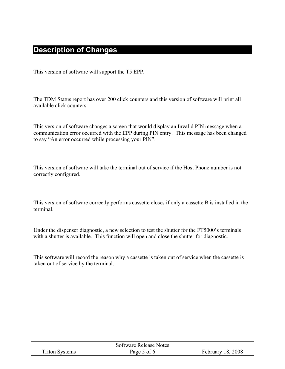 Description of changes | Triton X-SCALE/X2 Configuration Manual User Manual | Page 219 / 419