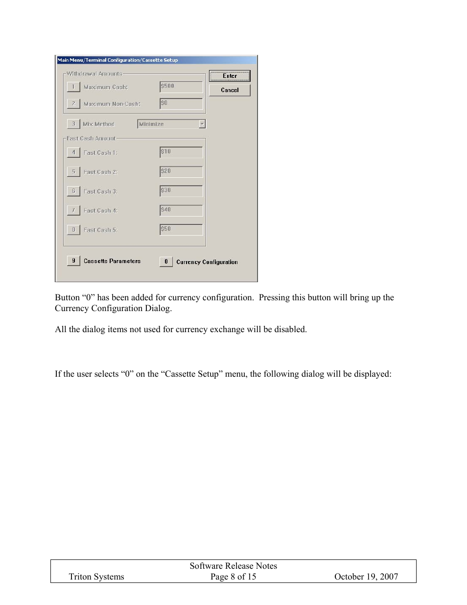 Currency type configuration, Urrency, Onfiguration | Triton X-SCALE/X2 Configuration Manual User Manual | Page 248 / 419
