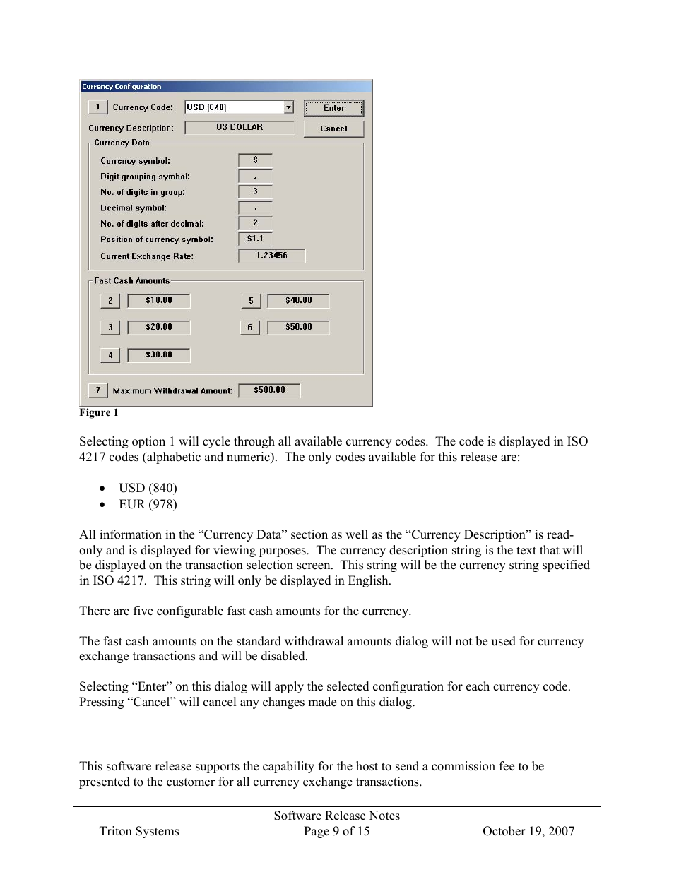 Commission/issuer fees, Ommission, Ssuer | Triton X-SCALE/X2 Configuration Manual User Manual | Page 249 / 419
