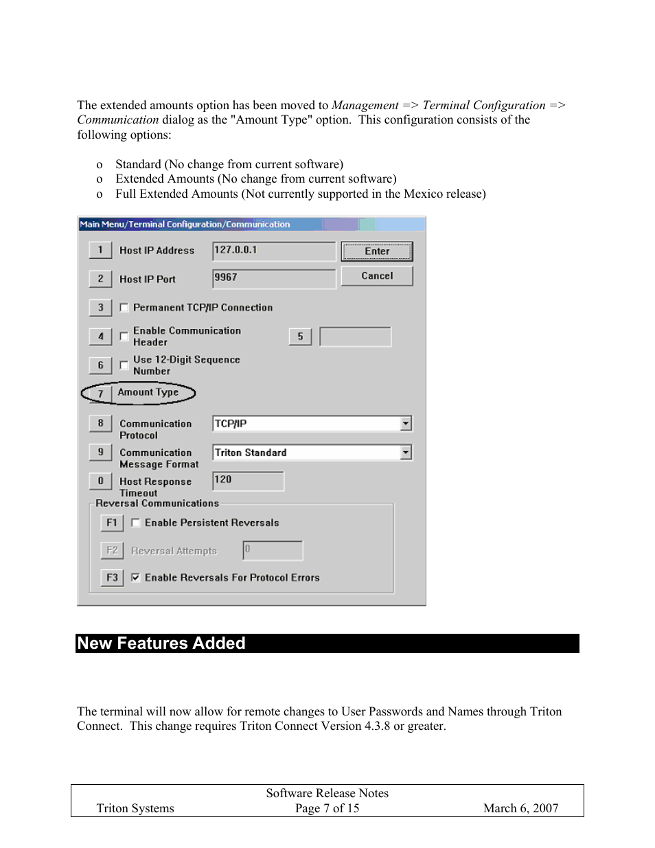 New features added | Triton X-SCALE/X2 Configuration Manual User Manual | Page 275 / 419