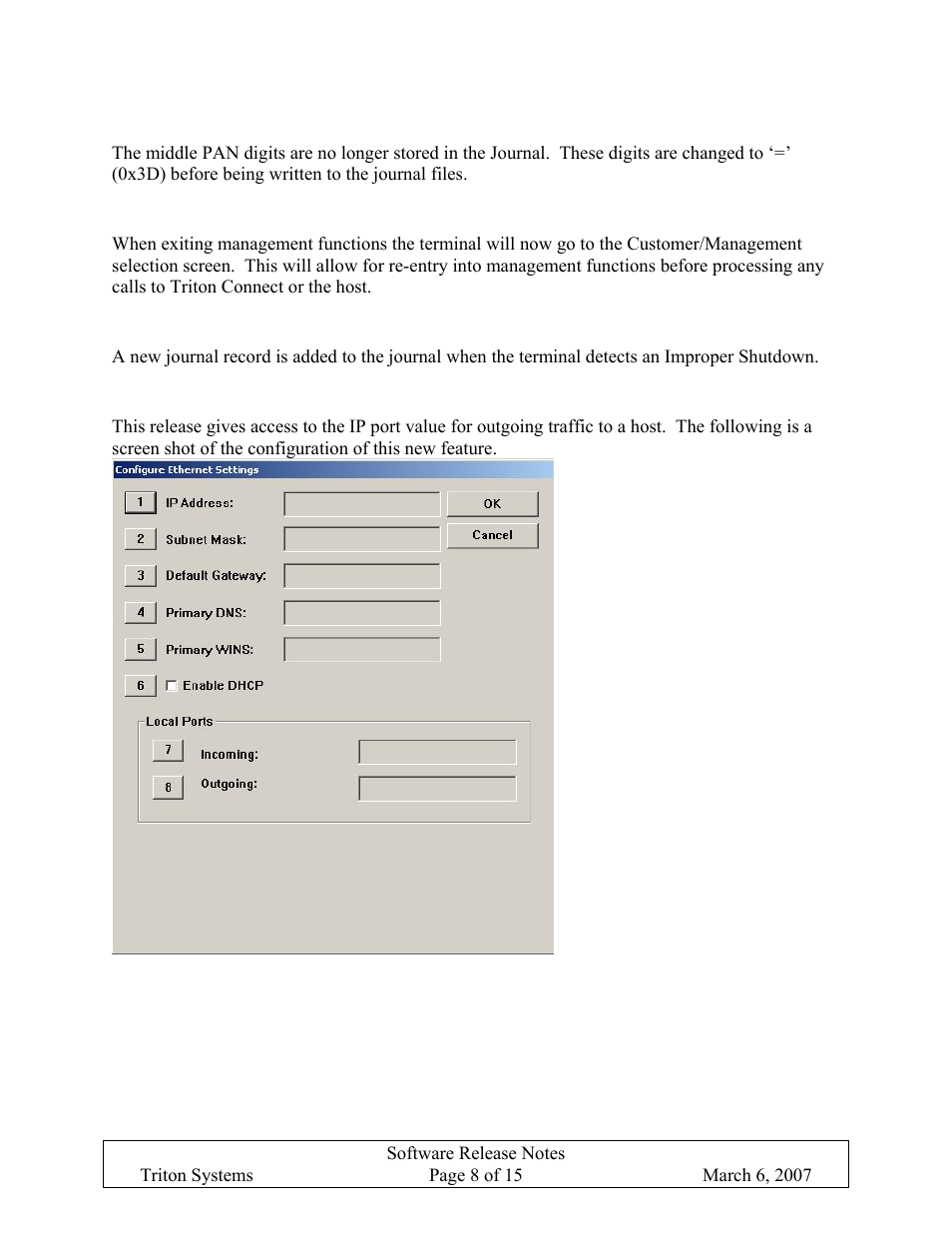 Triton X-SCALE/X2 Configuration Manual User Manual | Page 276 / 419