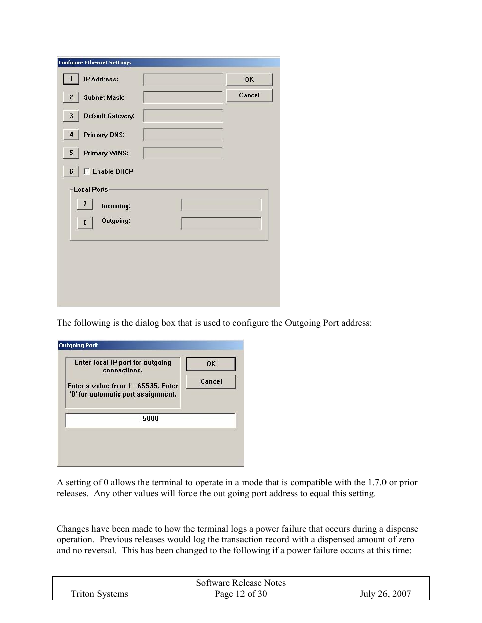 Power failure during dispense, Ower, Ailure | Uring, Ispense | Triton X-SCALE/X2 Configuration Manual User Manual | Page 316 / 419