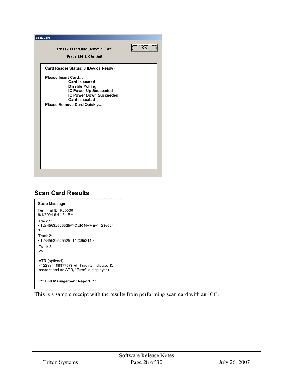 Scan card results | Triton X-SCALE/X2 Configuration Manual User Manual | Page 332 / 419