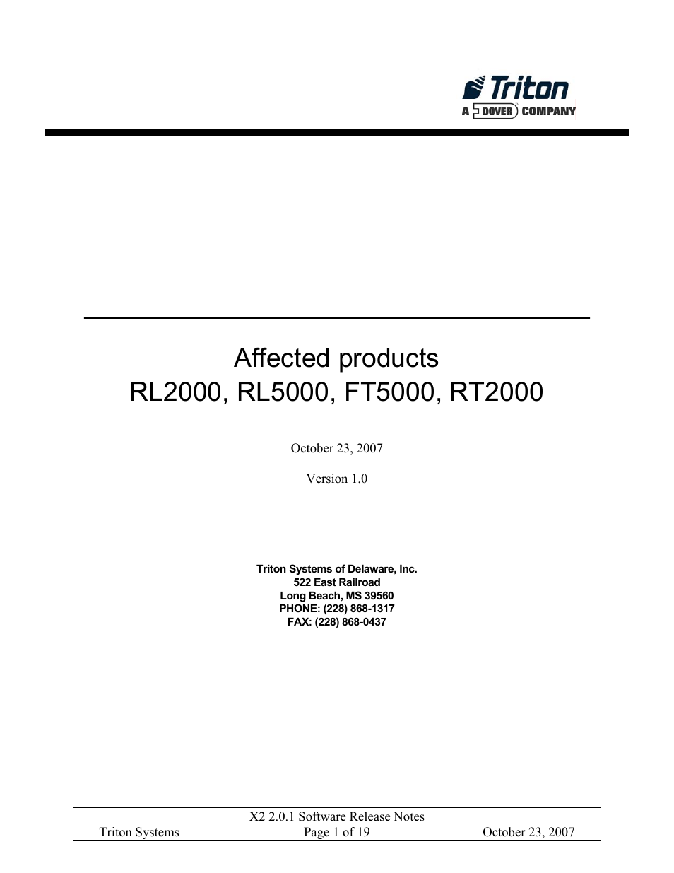 Triton systems of delaware, inc | Triton X-SCALE/X2 Configuration Manual User Manual | Page 336 / 419