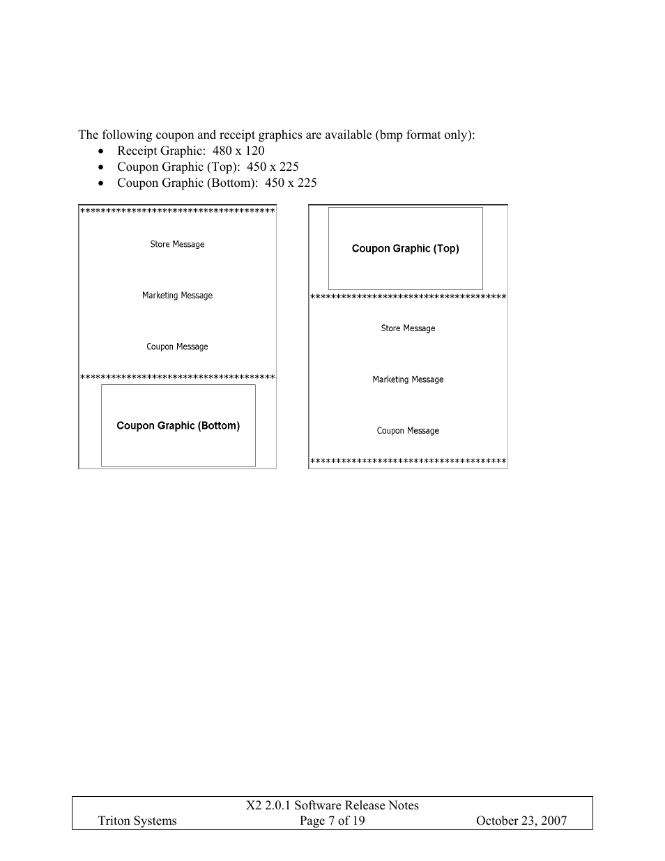 Coupon and receipt graphics, Oupon and, Eceipt | Raphics | Triton X-SCALE/X2 Configuration Manual User Manual | Page 342 / 419