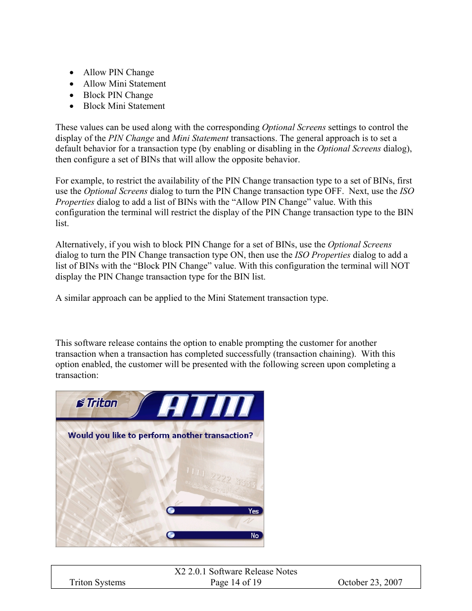 Prompt for another transaction, Rompt for, Nother | Ransaction | Triton X-SCALE/X2 Configuration Manual User Manual | Page 349 / 419