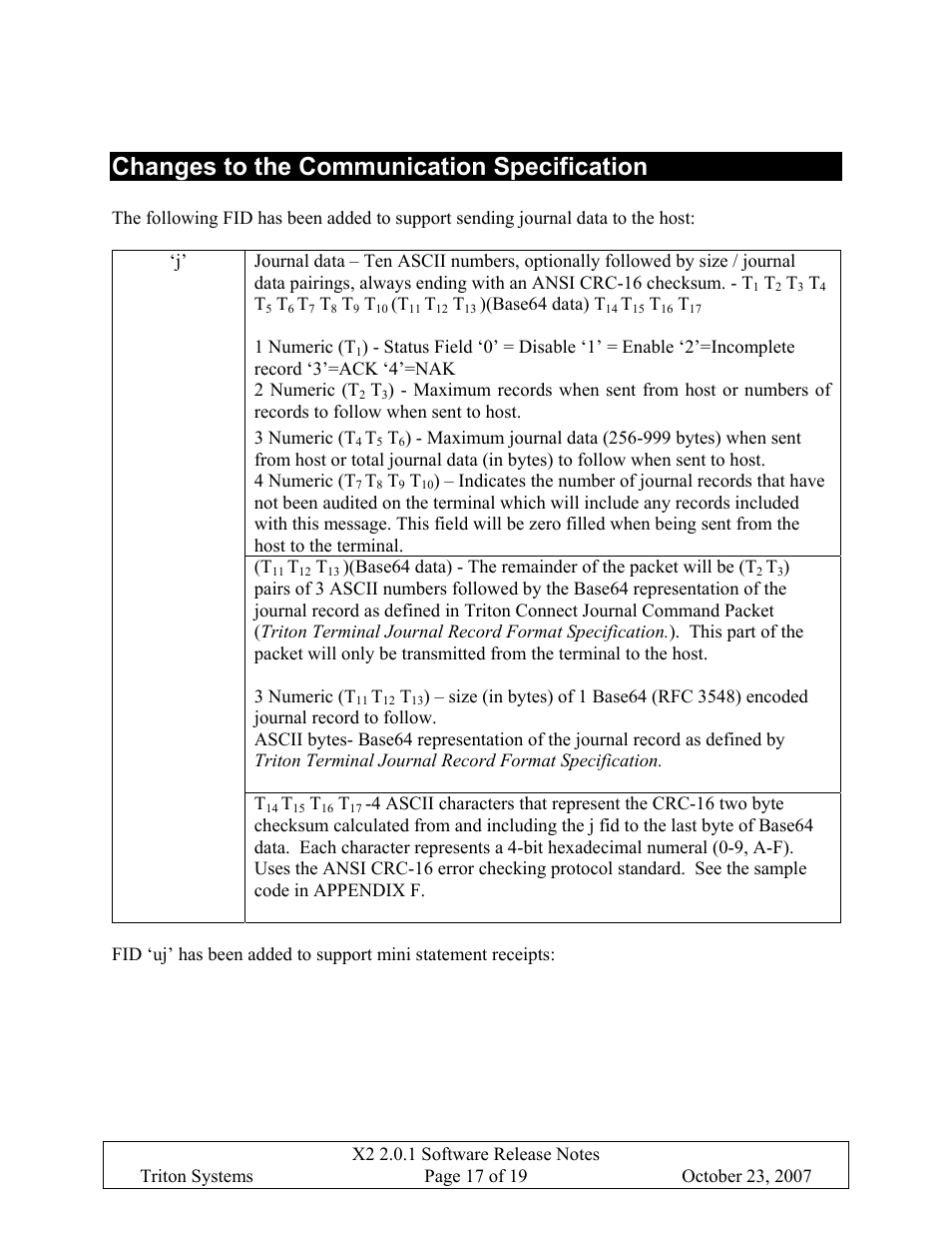 Changes to the communication specification | Triton X-SCALE/X2 Configuration Manual User Manual | Page 352 / 419