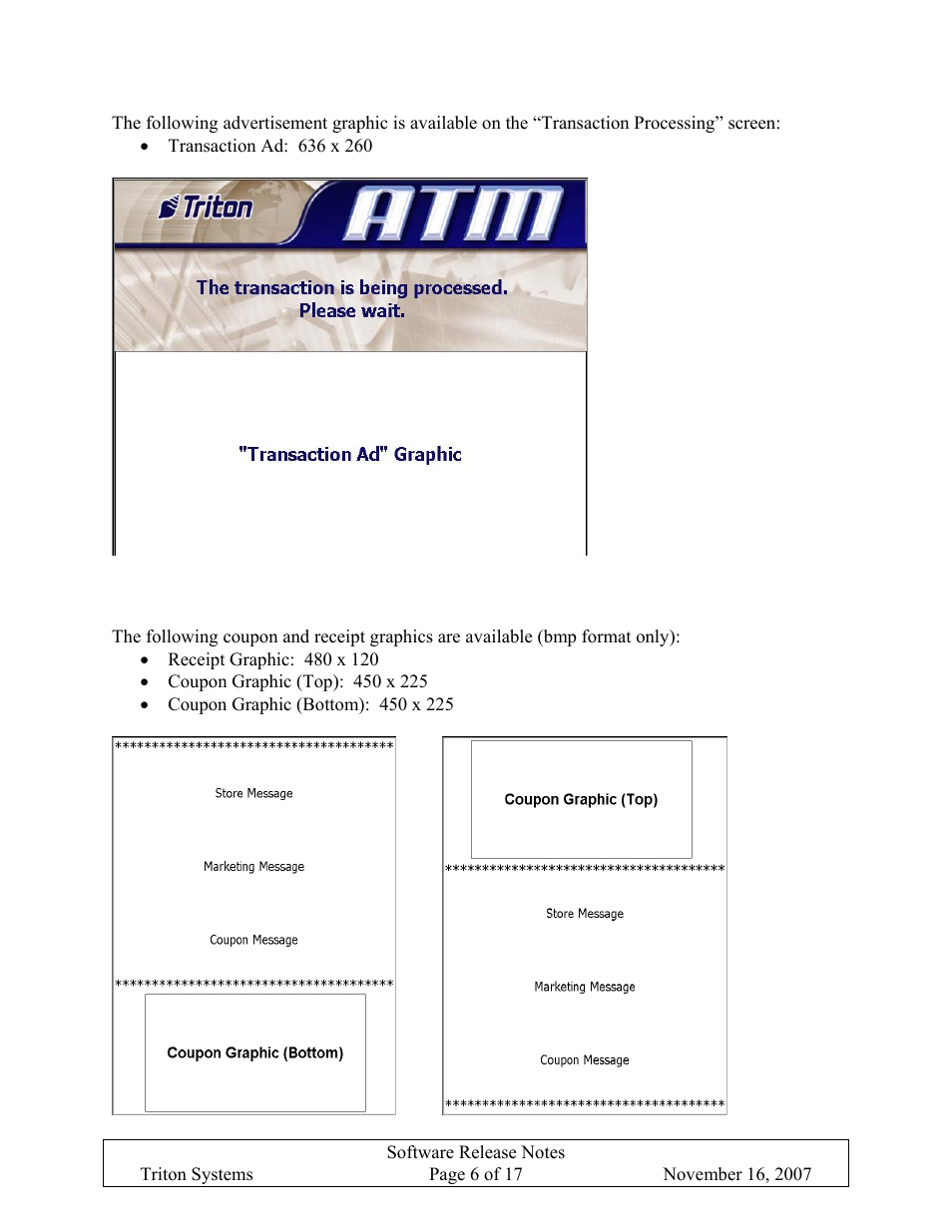 Coupon and receipt graphics, Oupon and, Eceipt | Raphics | Triton X-SCALE/X2 Configuration Manual User Manual | Page 365 / 419