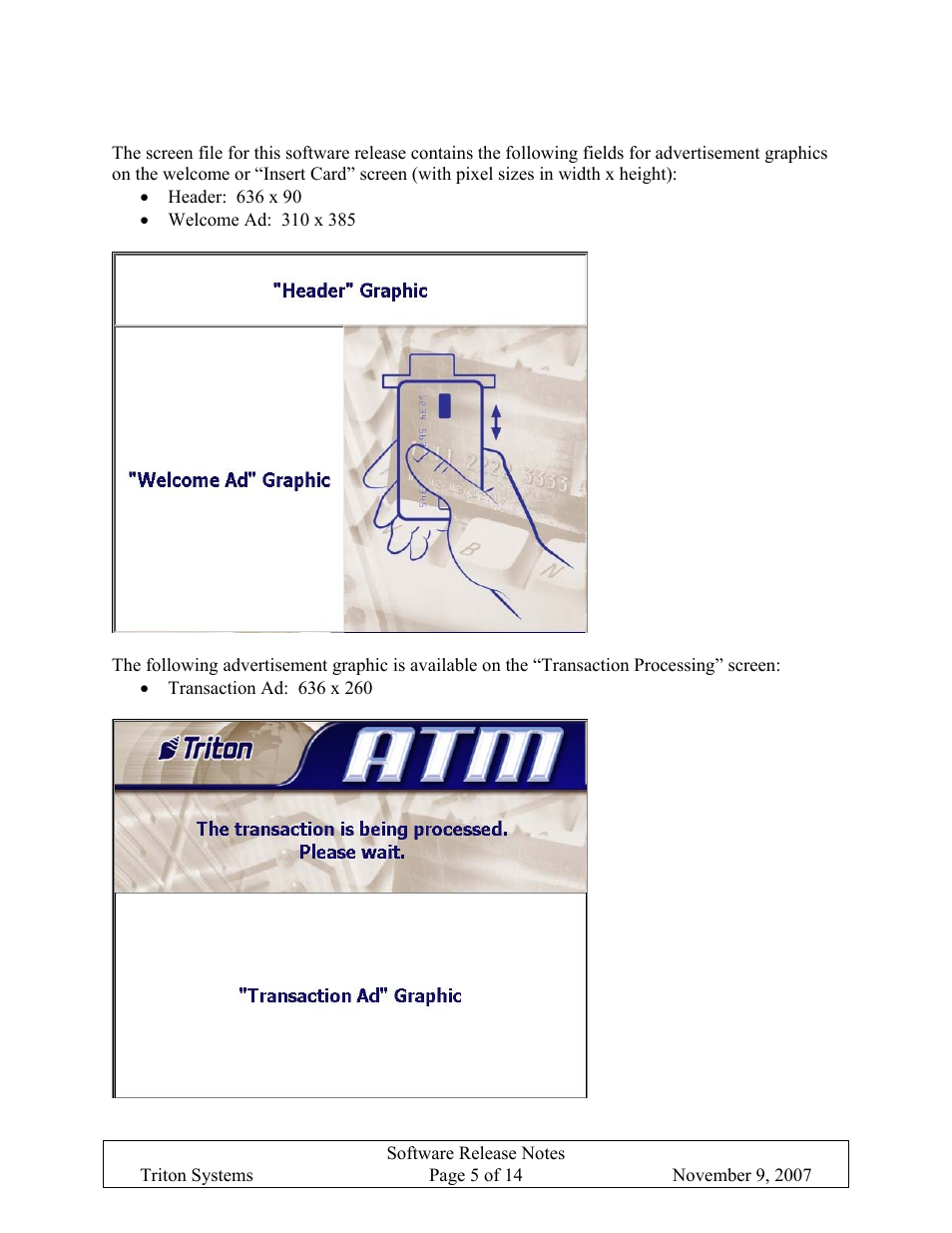 Ad graphics (8” display), Raphics, Isplay | Triton X-SCALE/X2 Configuration Manual User Manual | Page 397 / 419