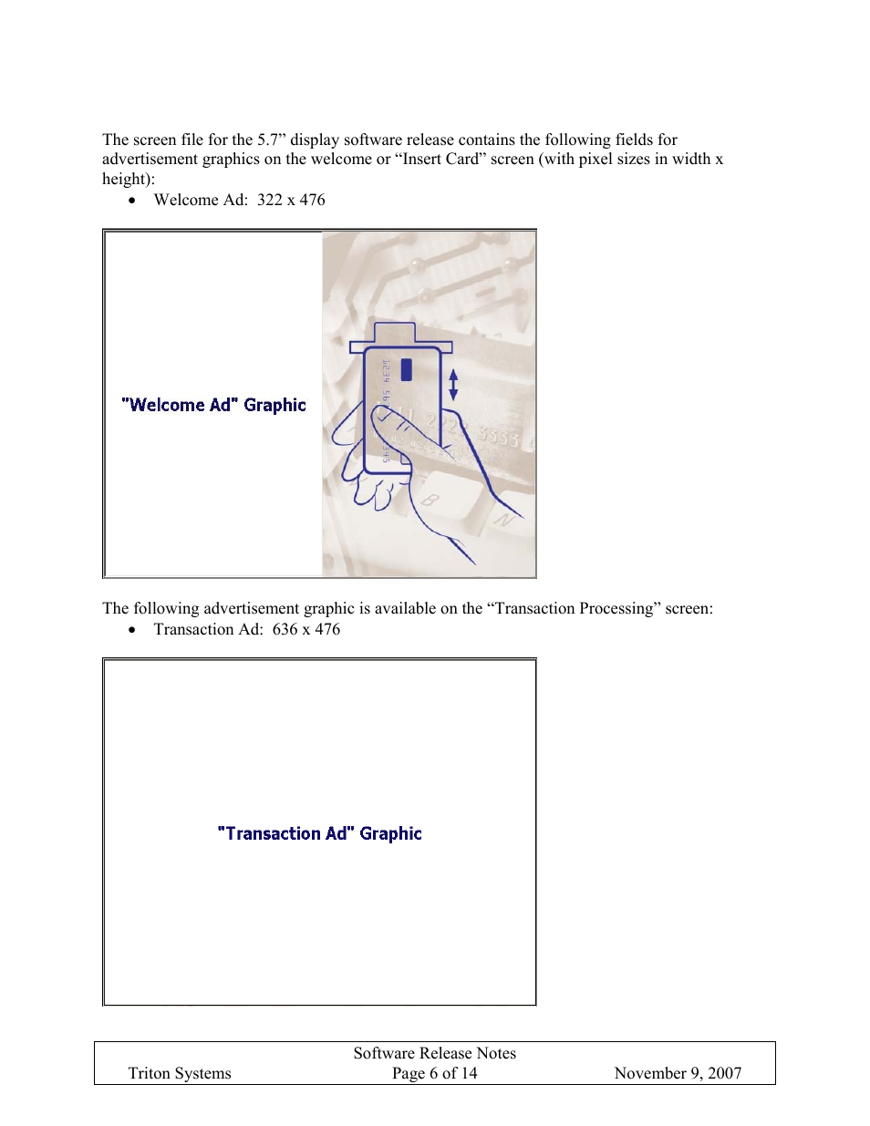 Ad graphics (5.7” display), Raphics, Isplay | Triton X-SCALE/X2 Configuration Manual User Manual | Page 398 / 419