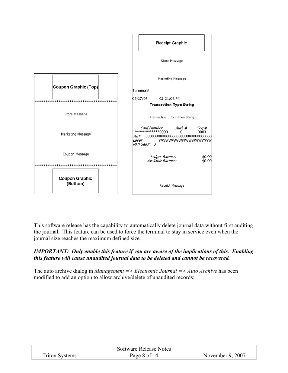 Archive unaudited records, Rchive, Naudited | Ecords | Triton X-SCALE/X2 Configuration Manual User Manual | Page 400 / 419