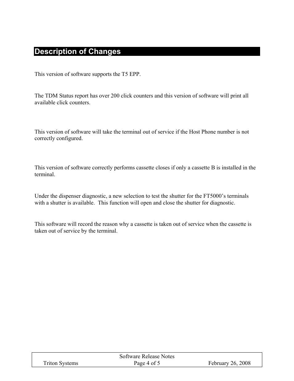 Description of changes | Triton X-SCALE/X2 Configuration Manual User Manual | Page 410 / 419