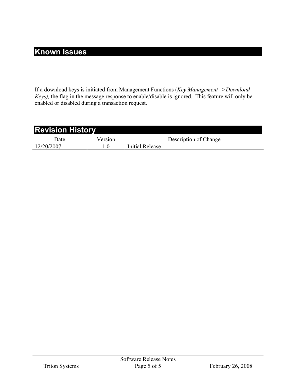 Known issues, Revision history | Triton X-SCALE/X2 Configuration Manual User Manual | Page 411 / 419