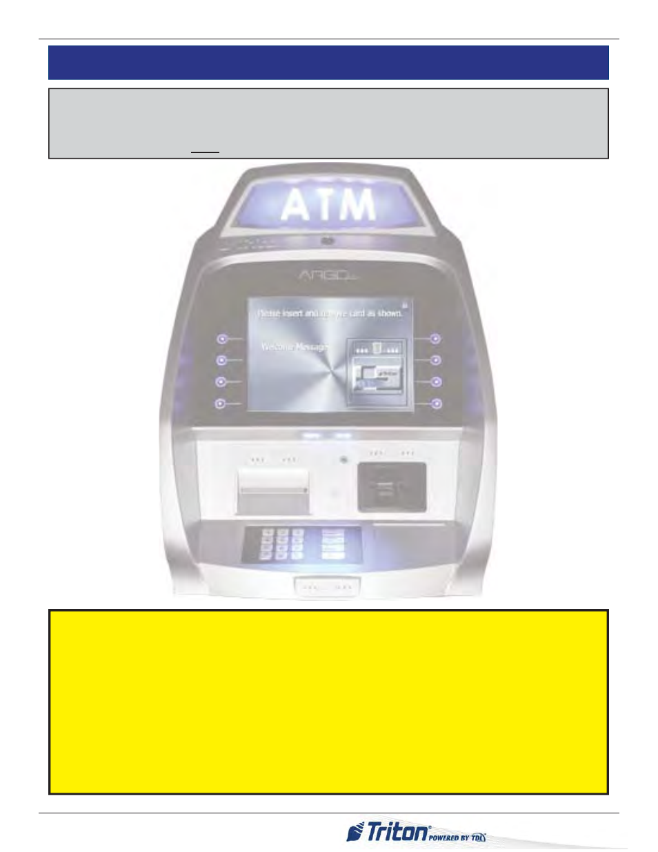Argo i, Ntroduction | Triton ARGO Installation Manual User Manual | Page 3 / 35